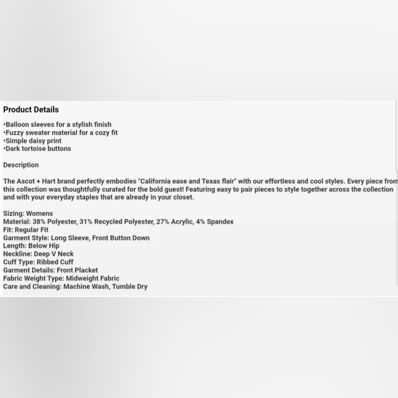 Womens Ascot + Hart Daisy Graphics Cardigan Brown XXS - Picture 5 of 5